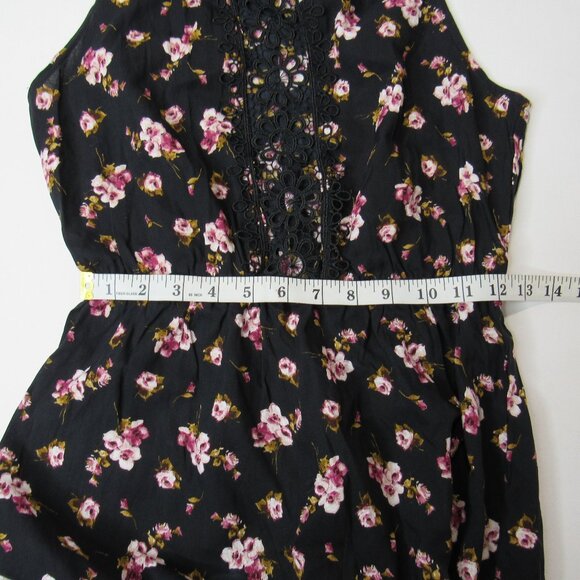 Heart Heels Women's Smocked Neckline Godet Skirt Sleeveless Mini Dress Size M - Picture 7 of 8